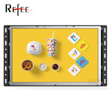 Auto play mp4 videos and images advertising monitor with open frame